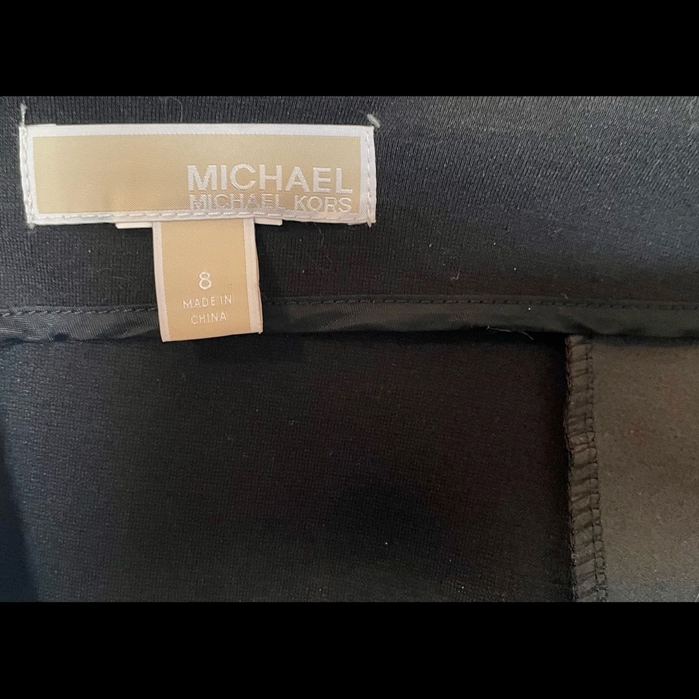 Michael Kors Vegan Leather Panel/Pencil Skirt image 5